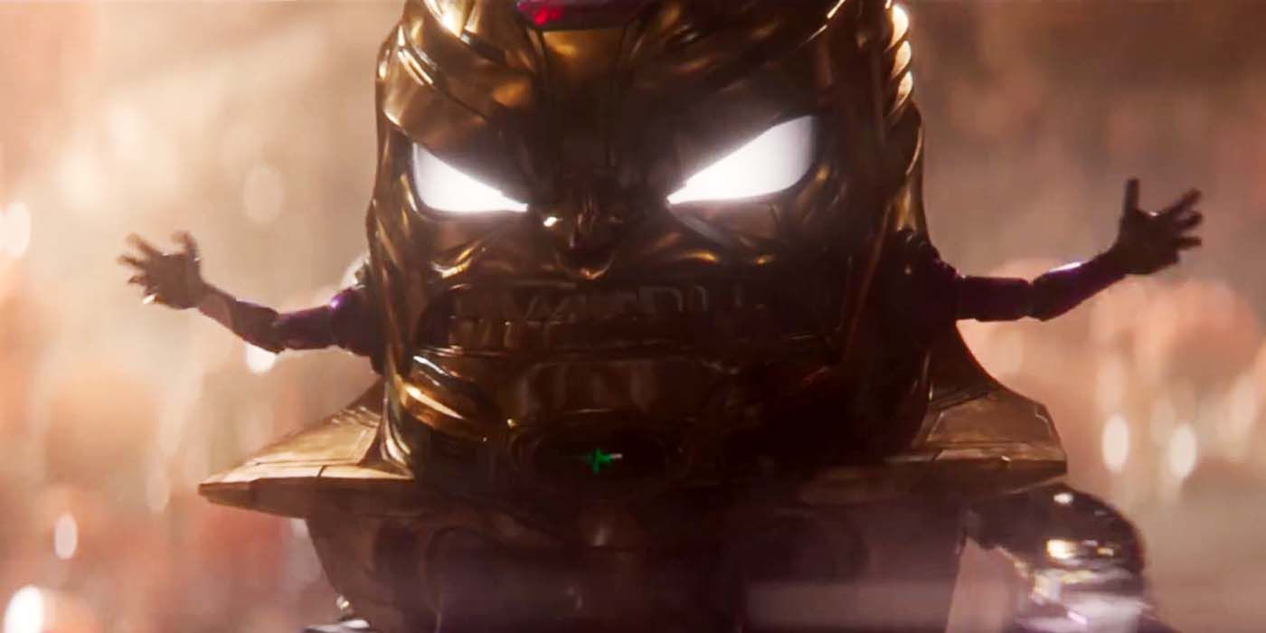 MODOK, his arms splayed, in Ant-Man and The Wasp: Quantumania.