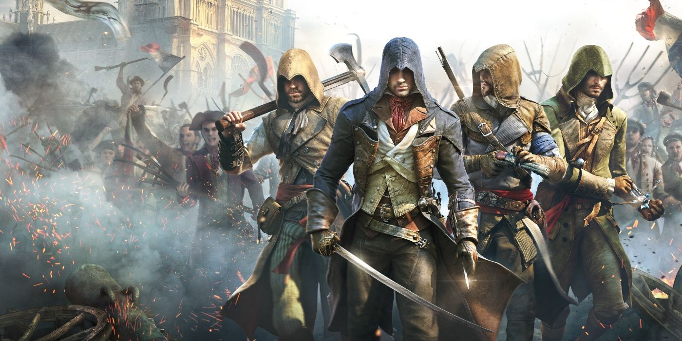 Arno and the Assassin's Brotherhood in Assassin's Creed: Unity