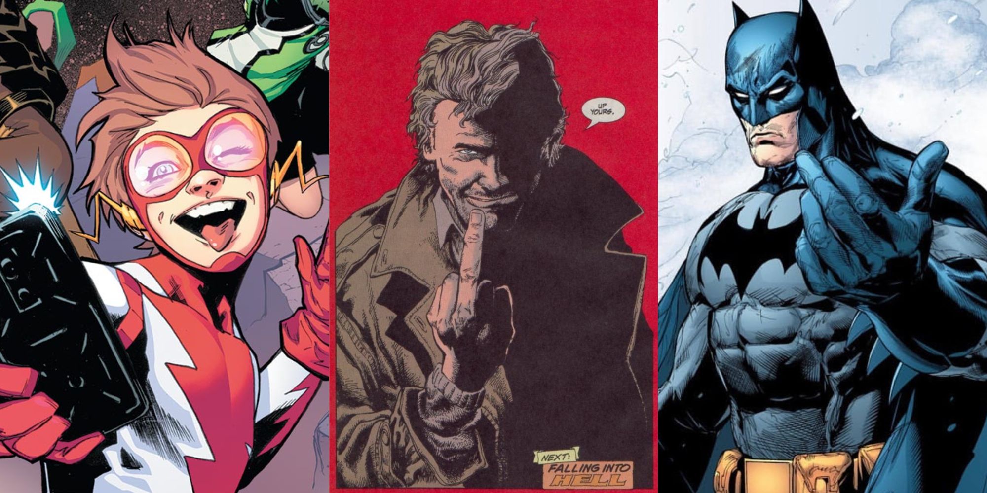 Bart Allen, John Constantine, And Batman from DC Comics