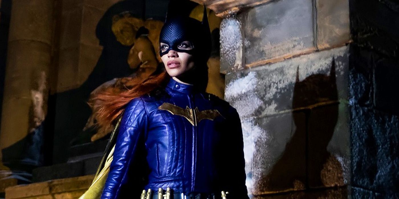 Leslie Grace as Batgirl in the film's only officially released image where she stands in costume.