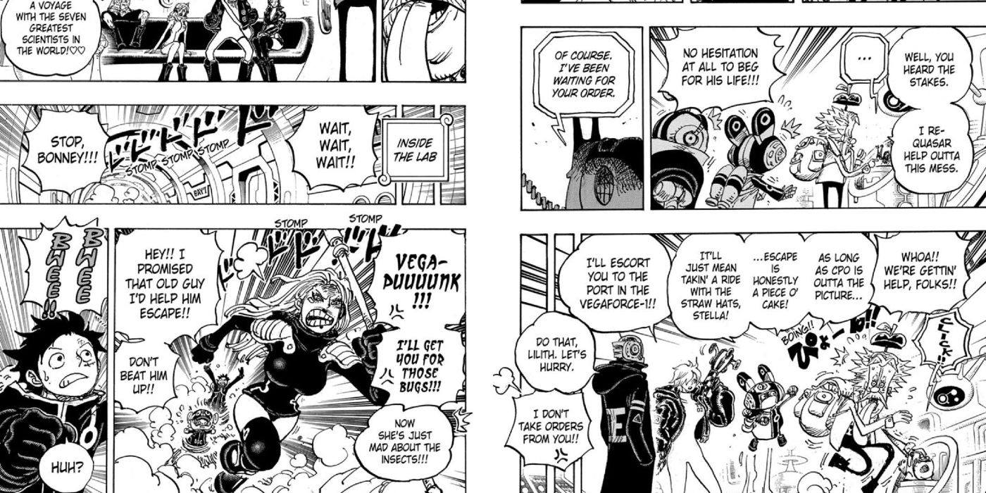 Bonney Chasing Vegapunk in One Piece