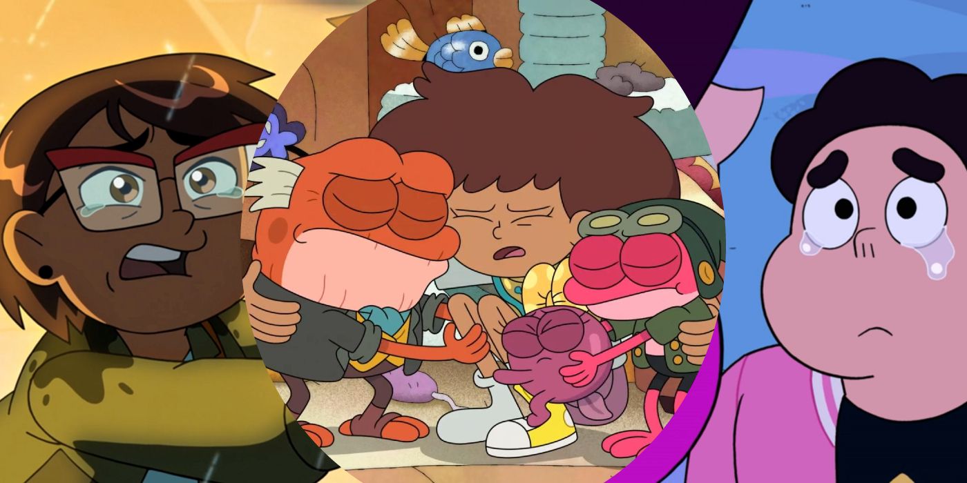 Camila from the owl house, Amphibia, and Steven from Steven Universe