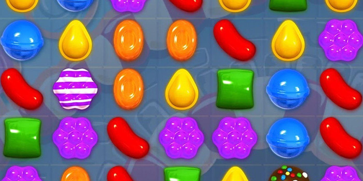 Candy Crush Saga tiles in game