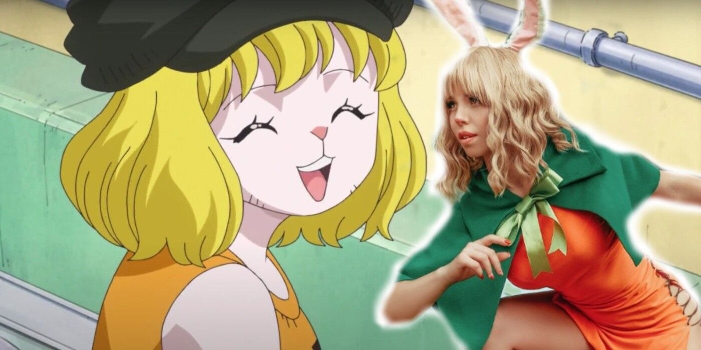 A one piece cosplayer dresses up as the fandom's favorite rabbit