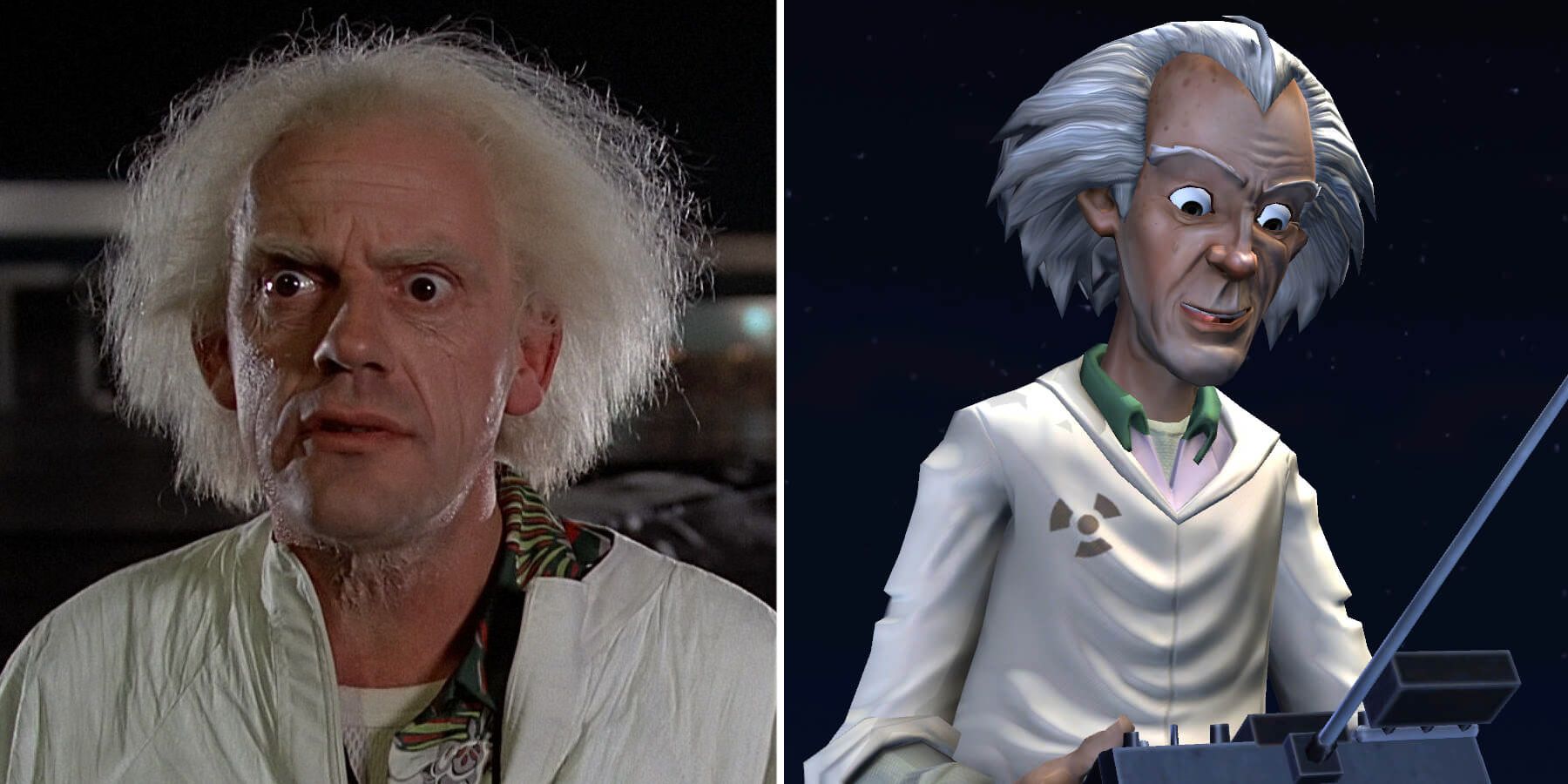 Christopher Lloyd as Doc Brown in Back to the Future and Back to the Future: The Game