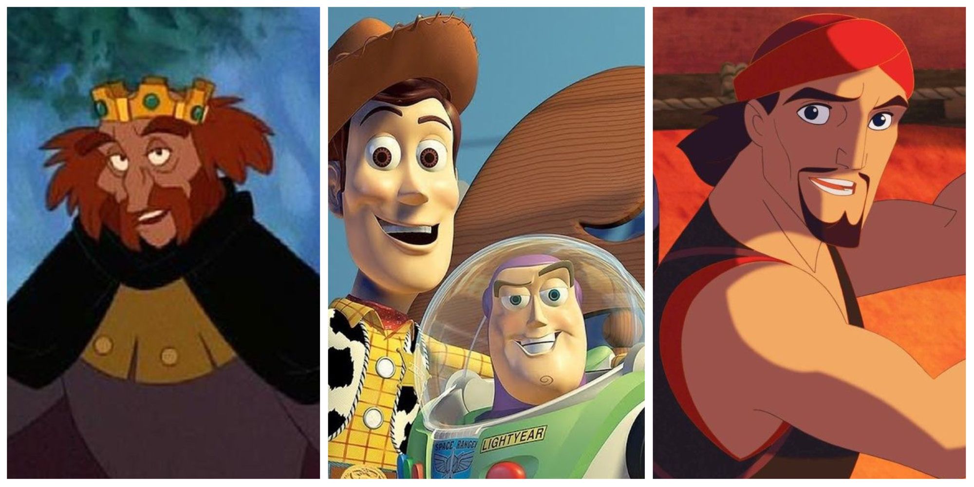Split Image of Swan Princess, Toy Story, and Sinbad: Legend Of the Seven Seas