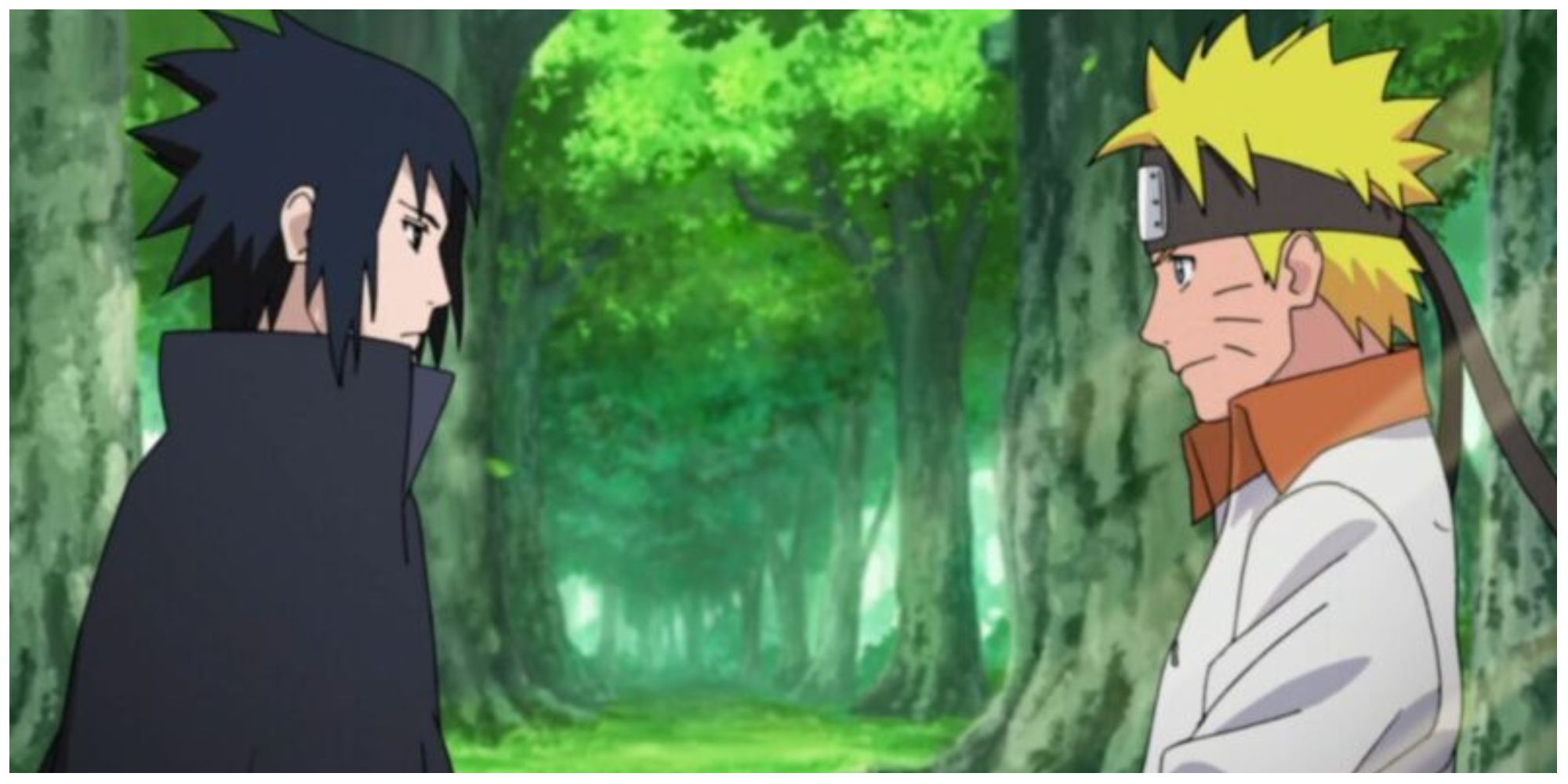 Naruto returns Sasuke's headband