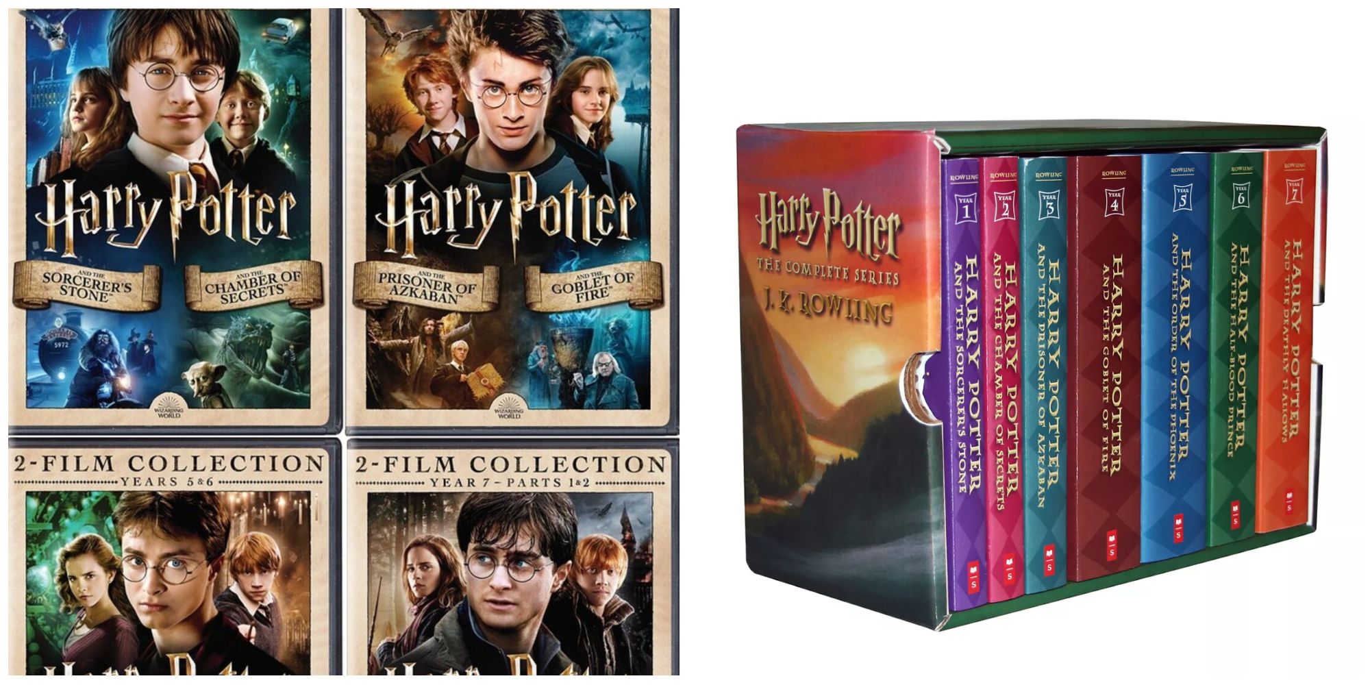 Harry Potter dvd set and book set