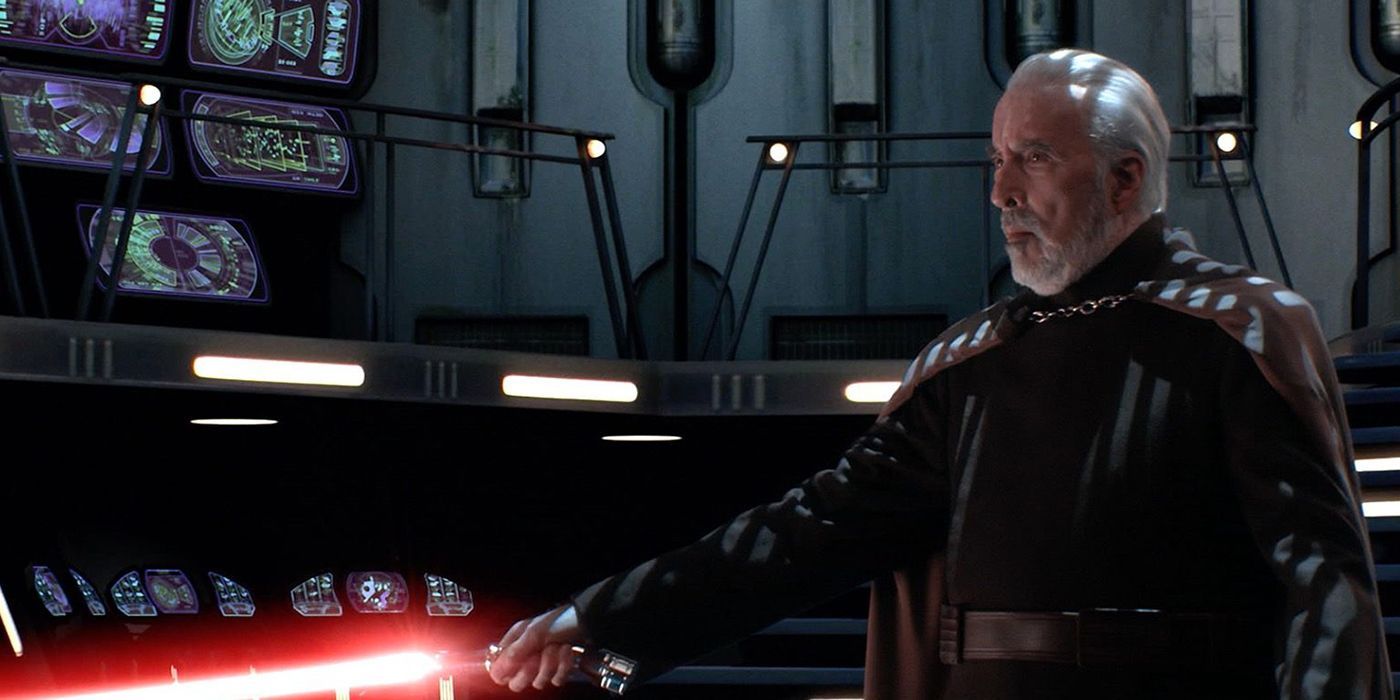 Dooku confronts Anakin and Obi-Wan in Revenge of the Sith