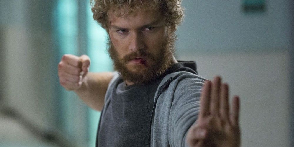 Danny Rand assumes his fighting stance in Iron Fist