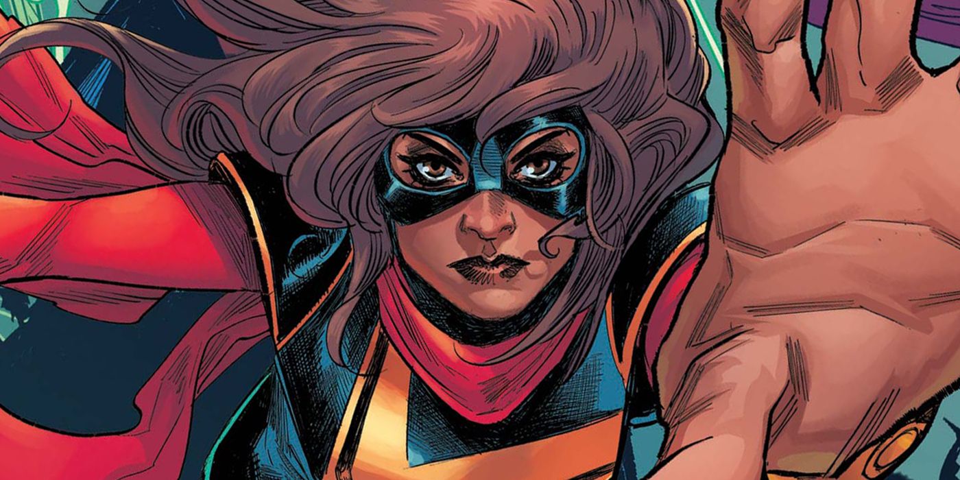 Ms. Marvel reaches out toward the reader in Marvel Comics