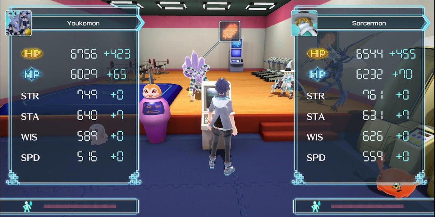 Digimon training stats