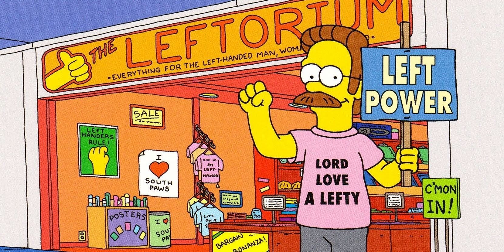 The Leftorium from The Simpsons
