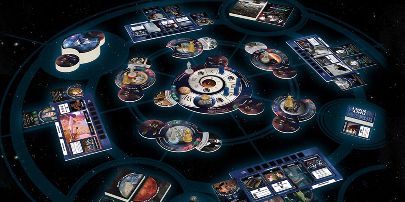 The board and content for Doctor Who: Time of the Daleks
