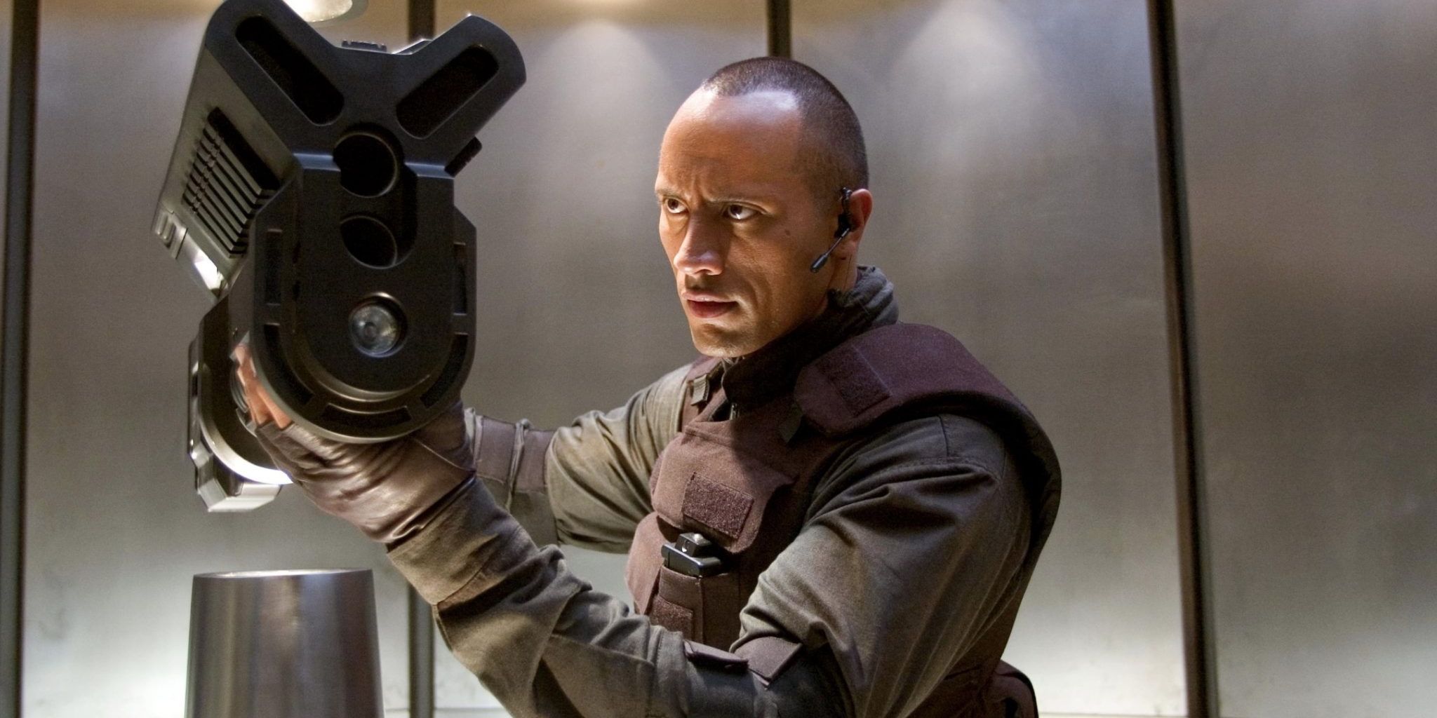 The Rock acquires The BFG in 2005's Doom