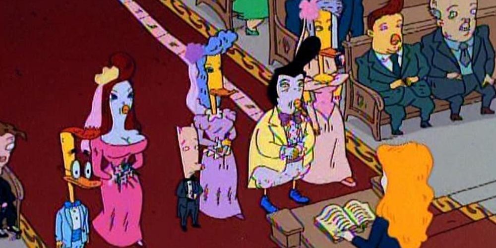 Duckman and friends getting married in Duckman series finale.