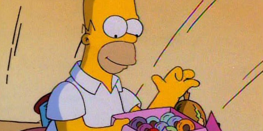 Homer Simpsons กินโดนัทใน Duckman