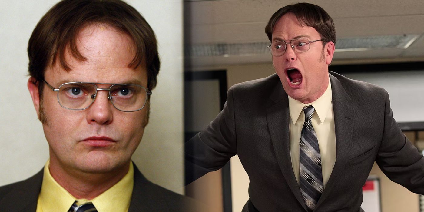 Dwight Schrute split image from The Office