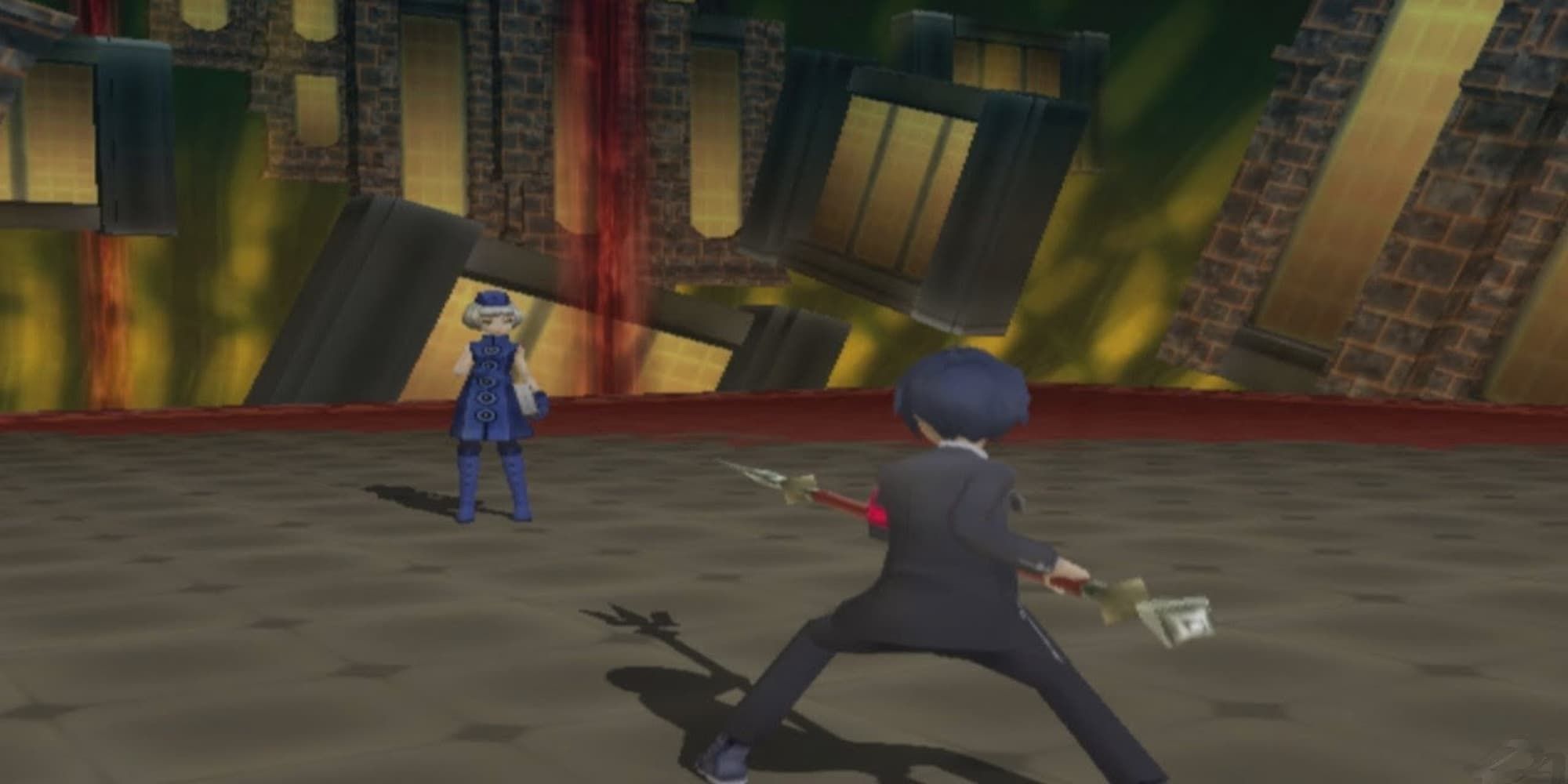 Makoto readies to fight Elizabeth in Persona 3 FES