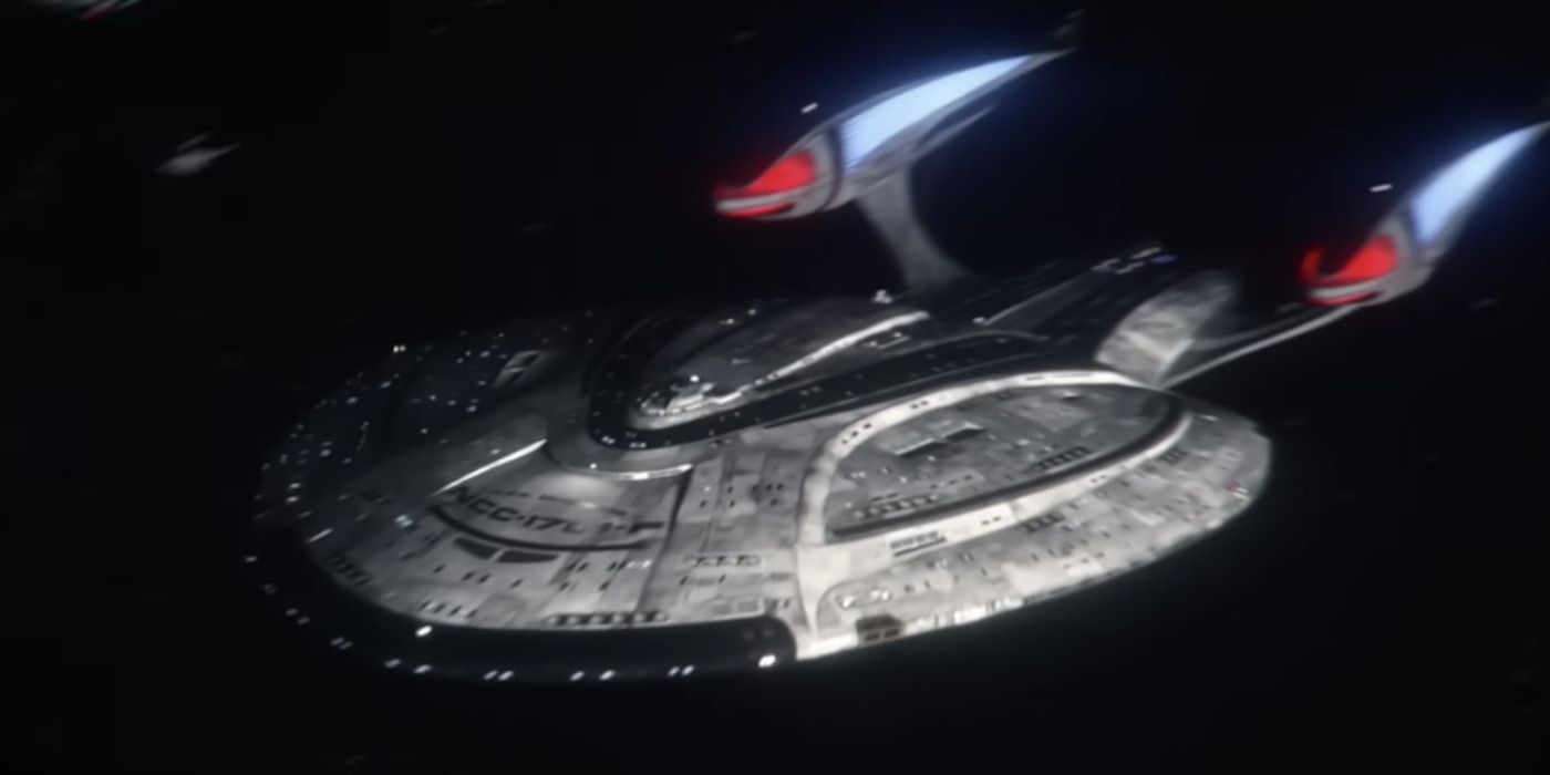 The Enterprise F as seen in Star Trek: Picard Season 3
