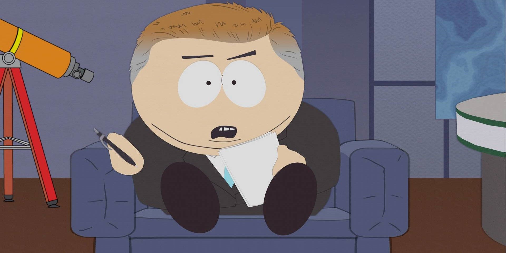 Eric Cartman as a TV host