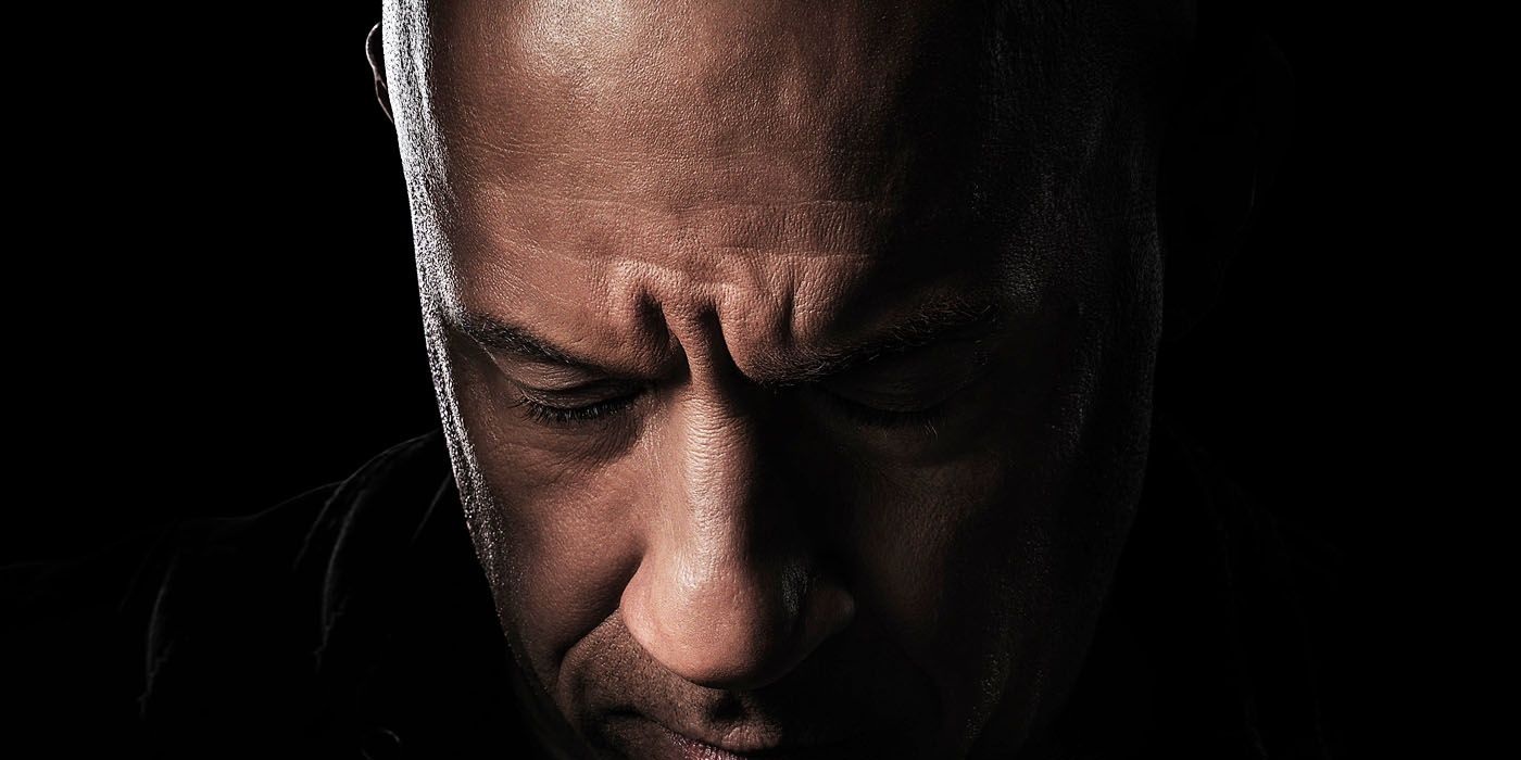 Fast X poster showing a closeup of Vin Diesel's Dominic Torretto.