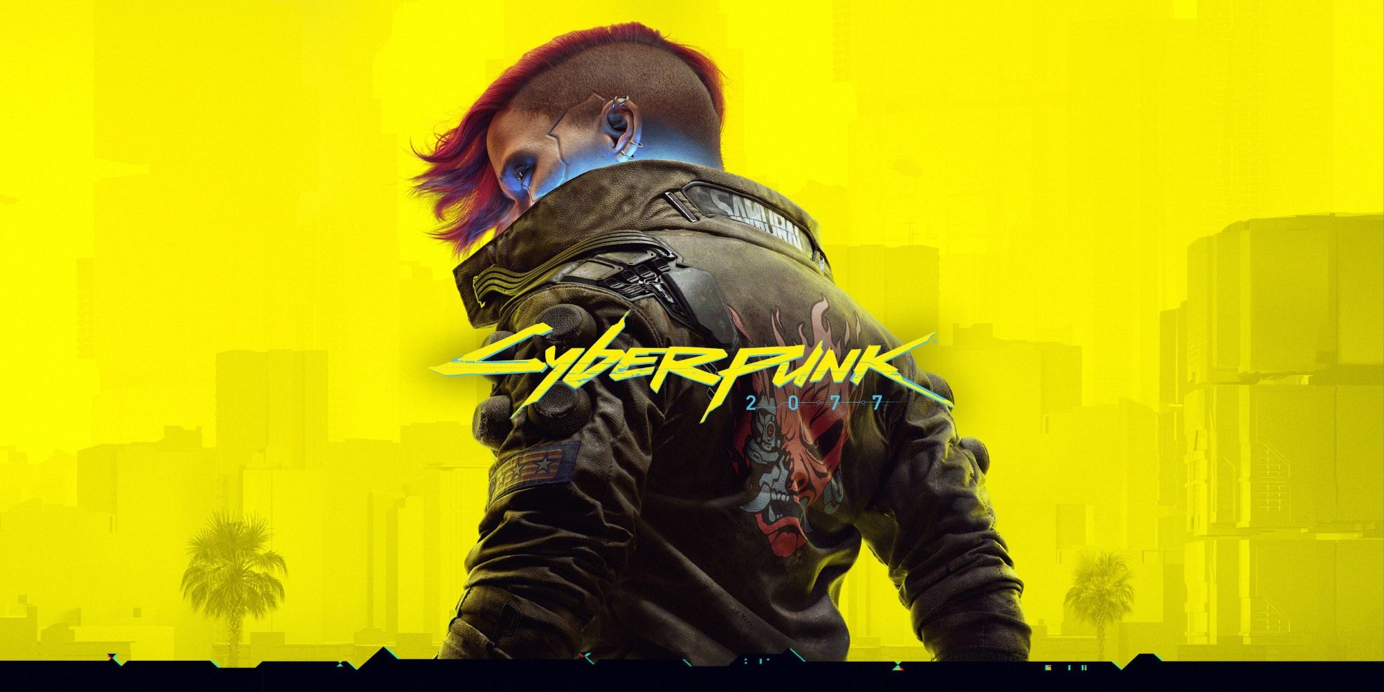 Cyberpunk Female  Looking Over Shoulder With Logo