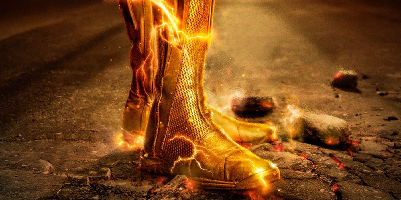Poster for The Flash's final season focused on Barry's gold boots.