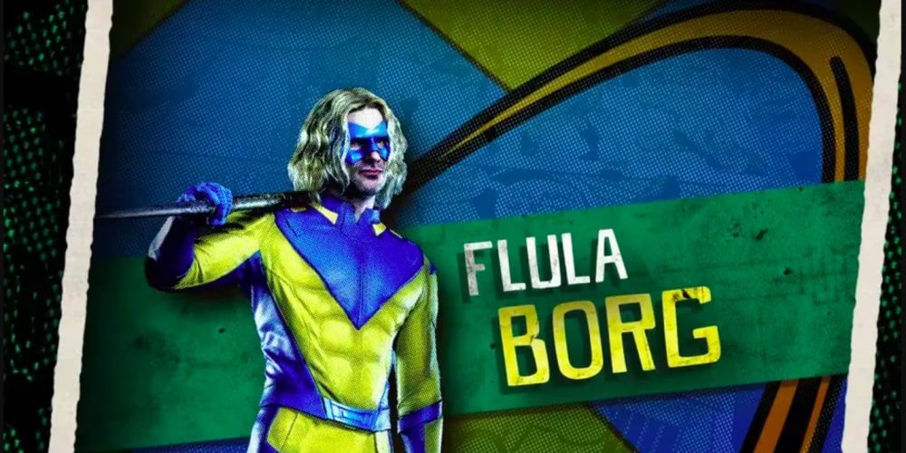 The Suicide Squad promotional image of Flula Borg as Javellin