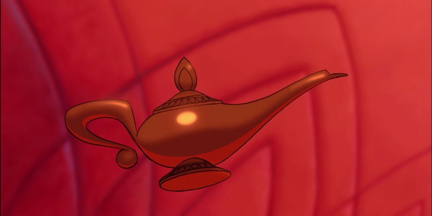 Genie's lamp in Aladdin