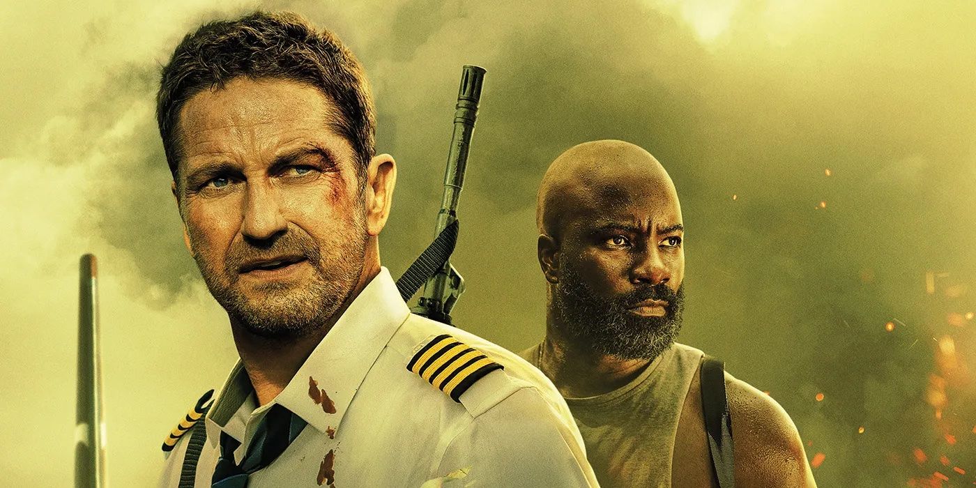 Gerard Butler and Mike Colter in PLANE