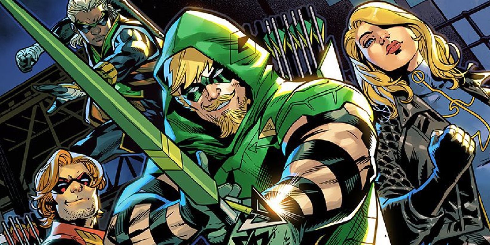 Green Arrow and friends in DC Comics.