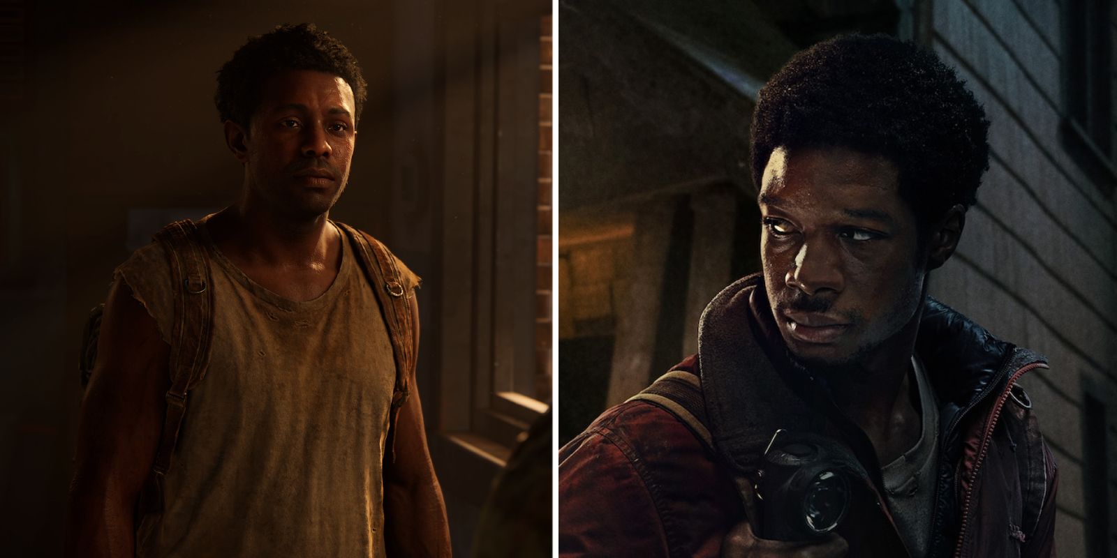 Henry dans The Last of Us: Part I et Lamar Johnson dans le rôle d'Henry dans The Last of Us de HBO