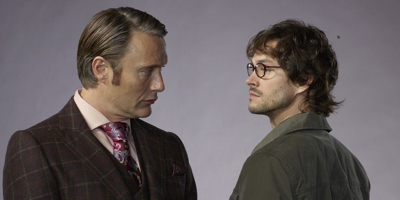 Hugh Dancy as Will Graham and Mads Mikkelsen as Hannibal Lecter