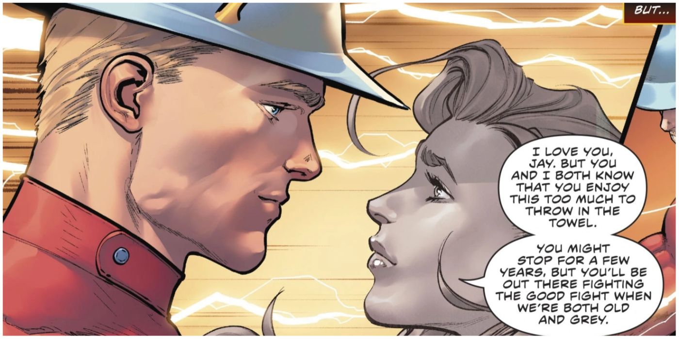 Jay and Joan Garrick face to face in DC comics