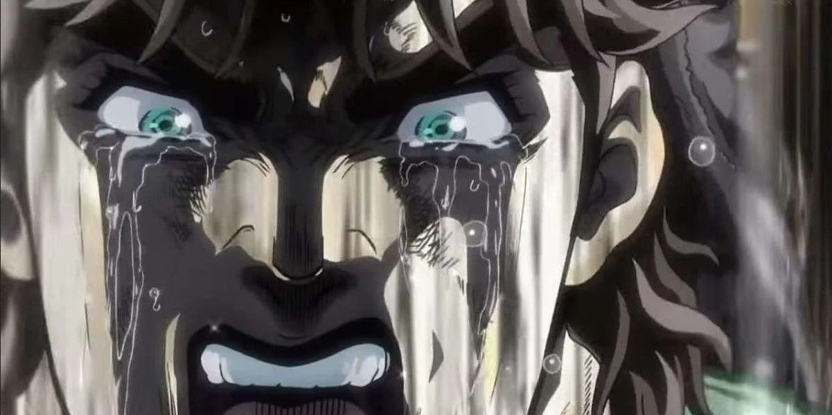 Joseph Joestar Crying in JoJo's Bizarre Adventure