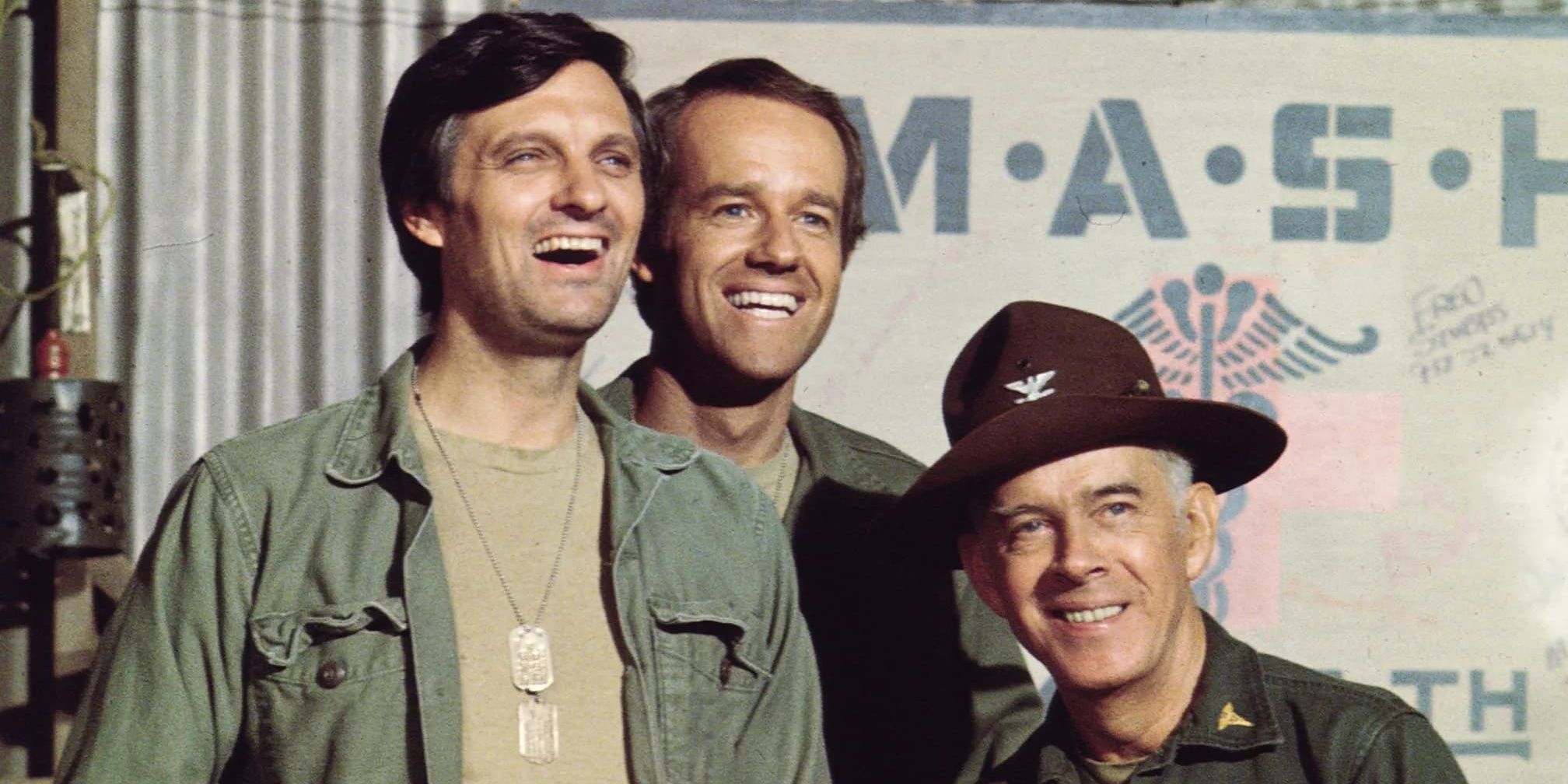 Hawkeye and friends have a laugh in M*A*S*H