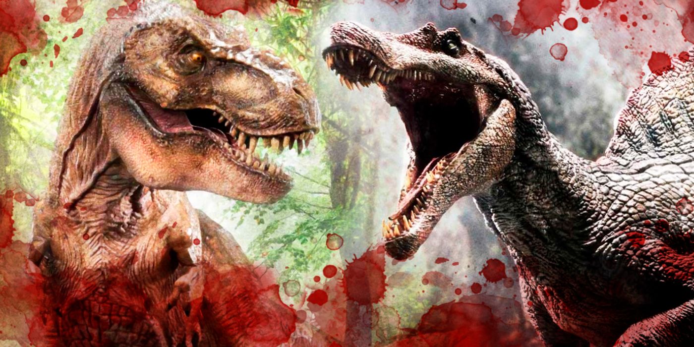 Spinosaurus Kills a T-Rex (Spinosaurus VS T-Rex), Jurassic Park 3