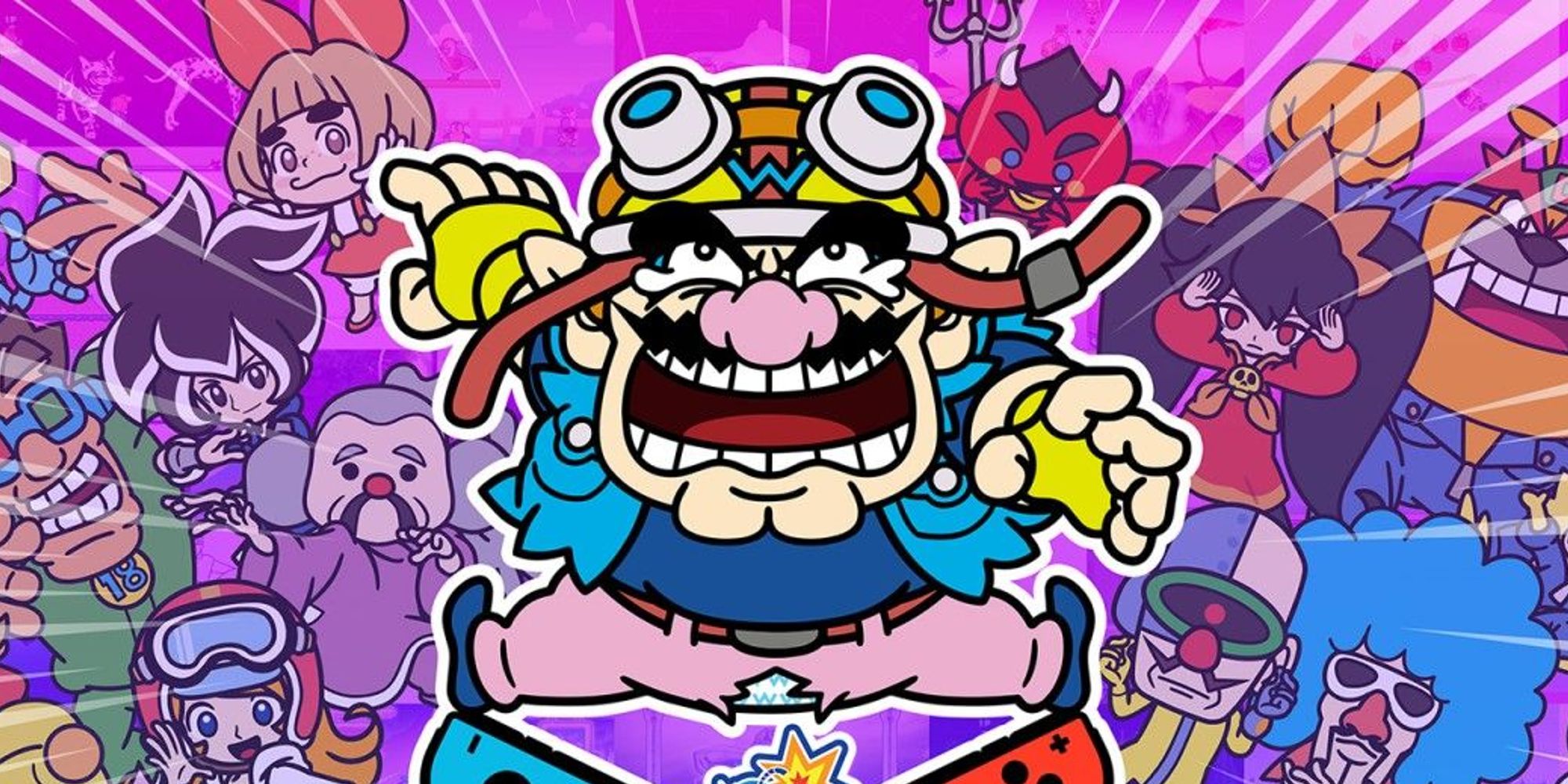 Principais obras de arte de Wario e seus amigos para WarioWare Get It Together para o Nintendo Switch