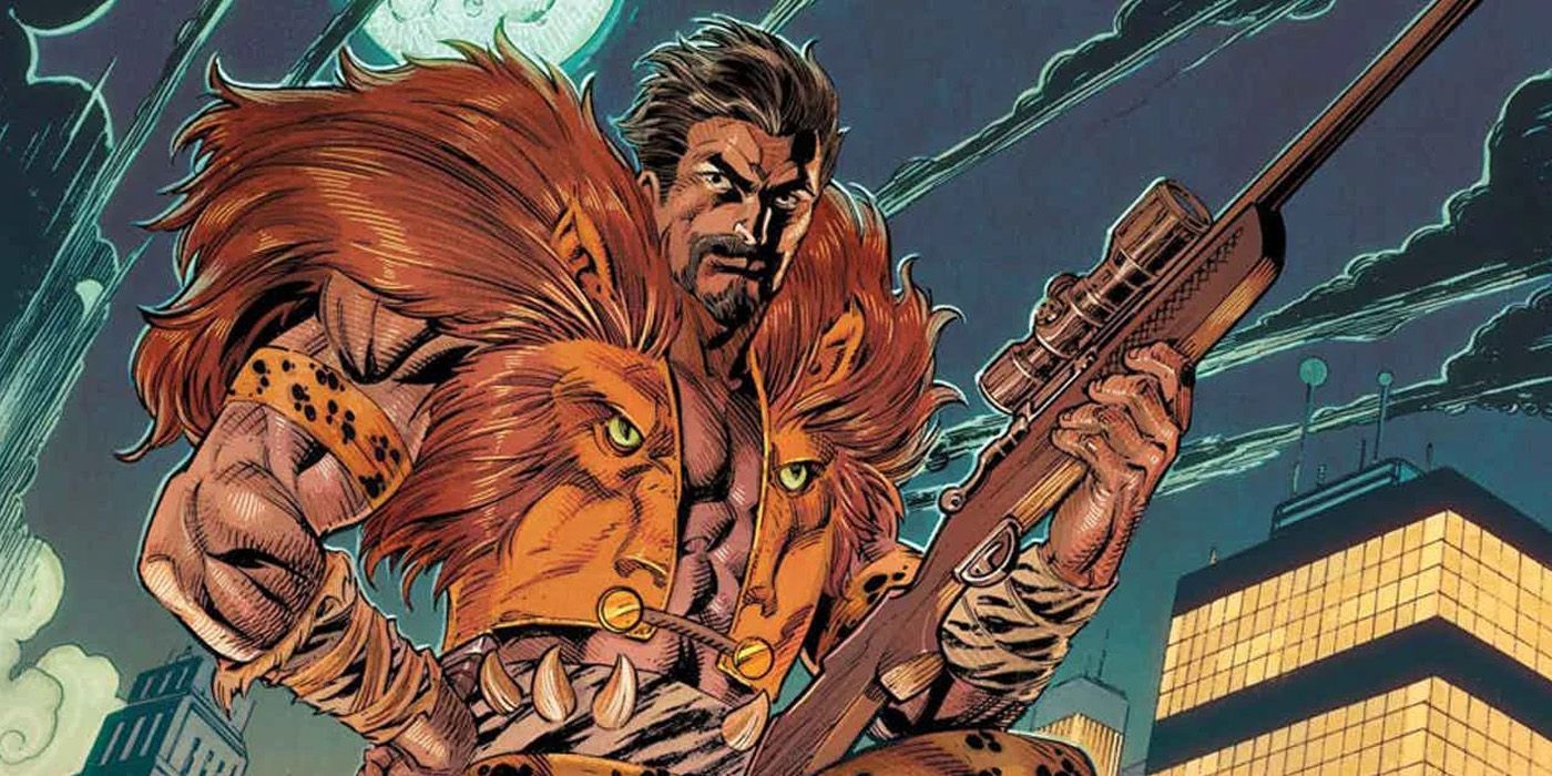 Kraven The Hunter holding a rifle in Marvel Comics