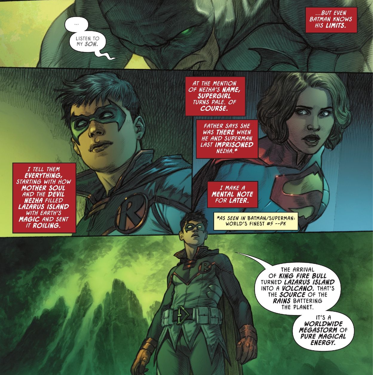 Damian Wayne And The Justice League Fight Nezha In Dc's Lazarus Planet 