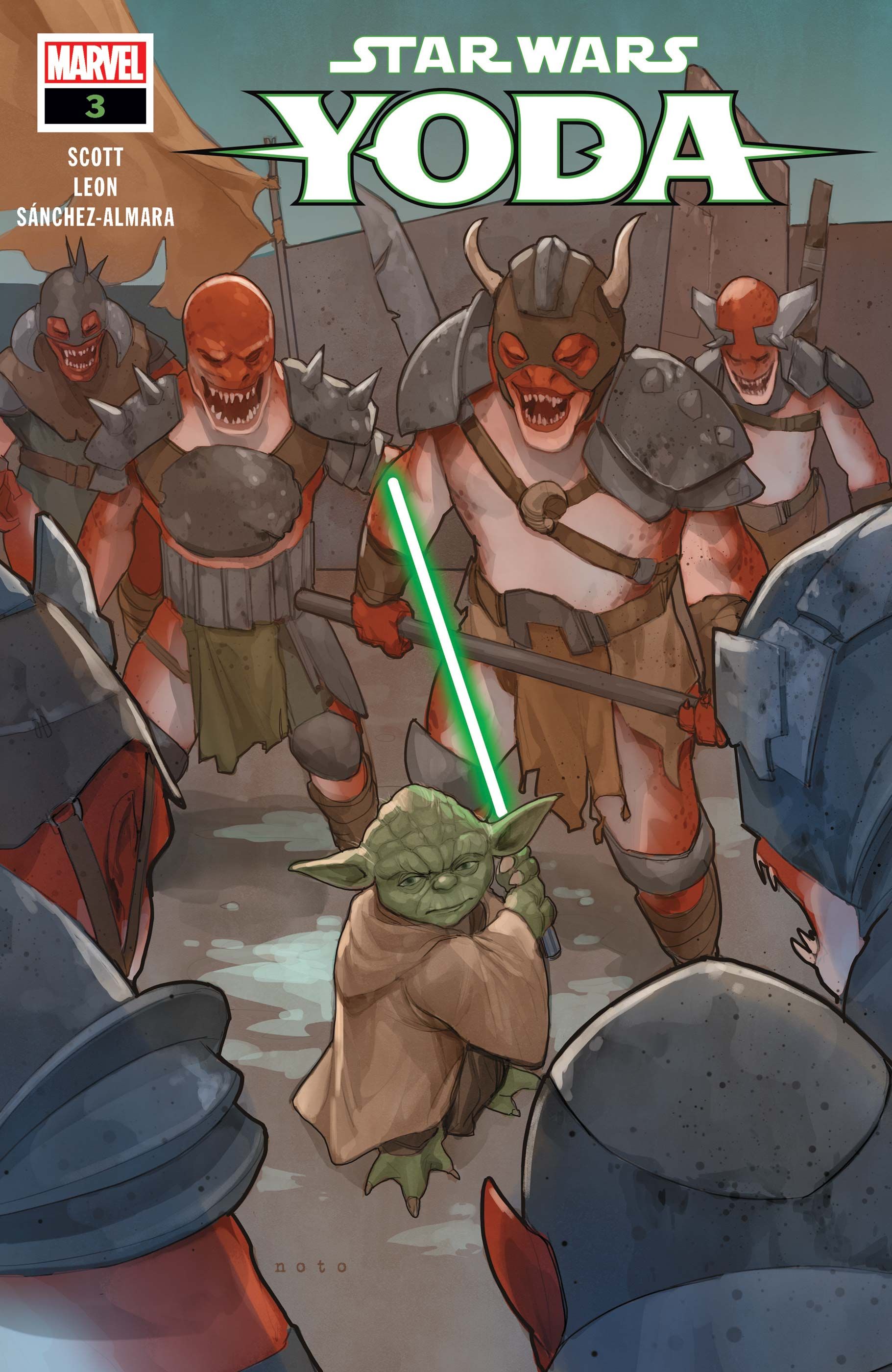 Marvel Star Wars Yoda 3 Cover Art by Phil Noto