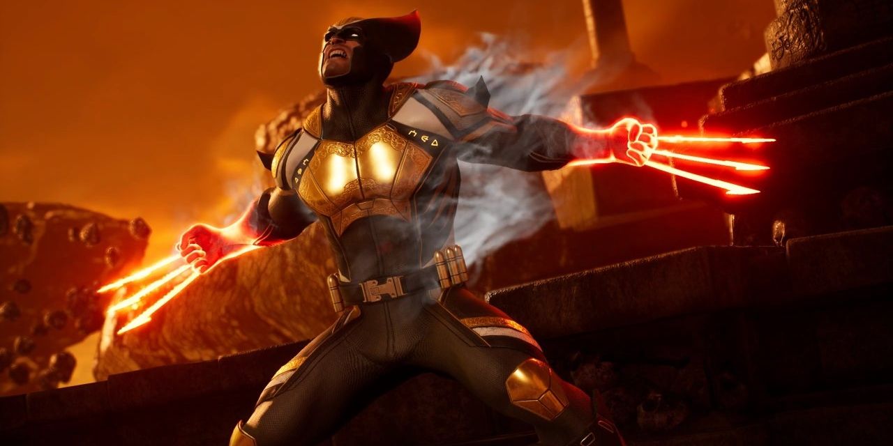 Wolverine in his Midnight Suns combat suit