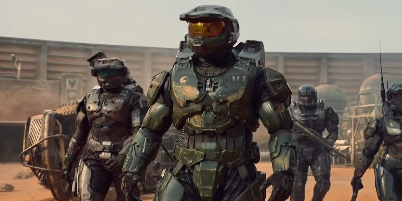 Halo characters gearing up for battle in the Paramount+ series