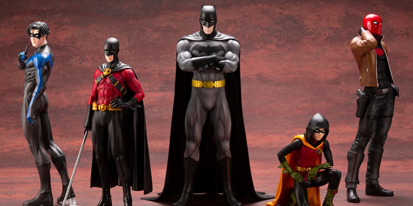 Kotobukiya's ikemen figure lineup collaboration with DC Comics featuring Batman and the various Robins