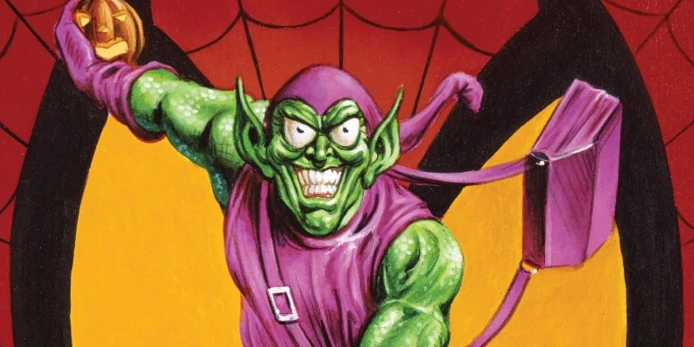 Norman Osborn as Green Goblin grinning in Marvel Comics.