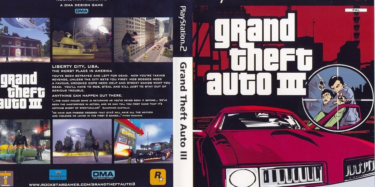 Official box art for Grand Theft Auto III