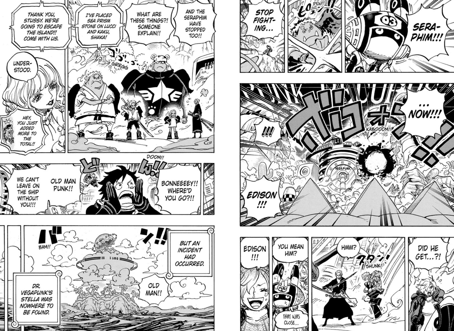 One Piece Chapter 1073 Pages 8-9
