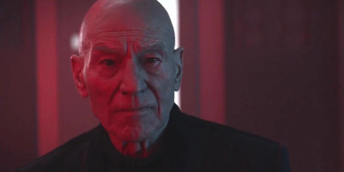 Picard na luz vermelha