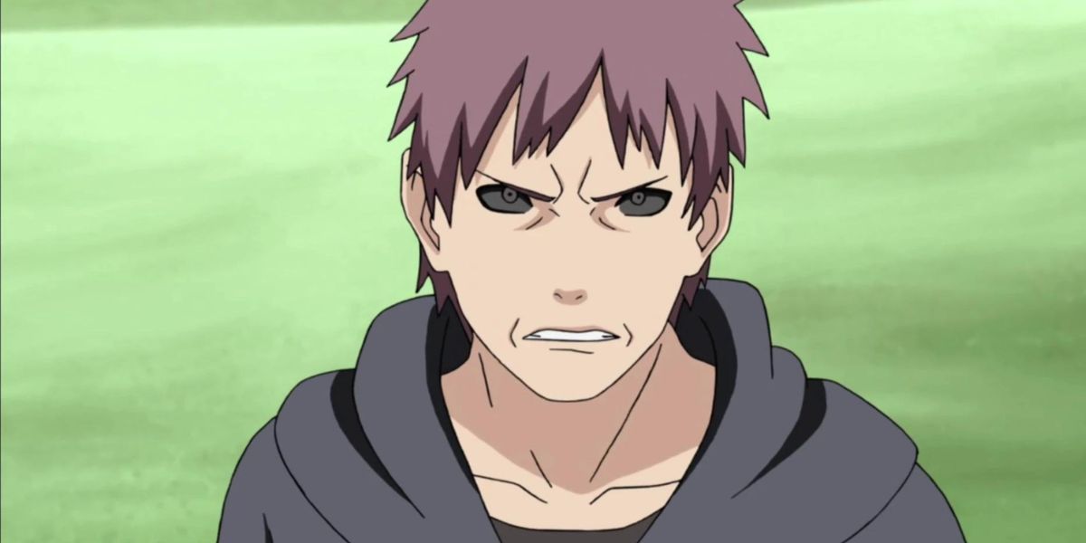 Rasa reanimated and facing Gaara with an angry expression